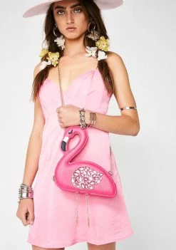 Betsey Johnson Flamingoals Crossbody Bag