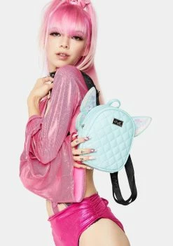 Betsey Johnson Mint Butterfly Backpack