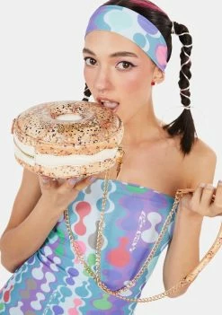 Betsey Johnson Kitsch Everything Bagel Crossbody Bag Crossbody Bags