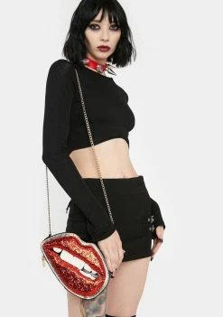 Betsey Johnson Bags & Wallets Lip Service Crossbody Bag