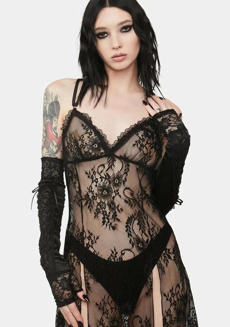 Best Sale 💯 Lost Queen Venomous Long Gloves Fishnet Gloves 🥰 2 Lost Queen Venomous Long Gloves Fishnet Gloves