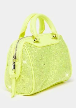 Betsey Johnson Citron Glam Squad Mini Satchel Handbags