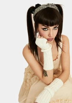 Lost Queen Blue Picnic Gingham Headband Hair Accessories