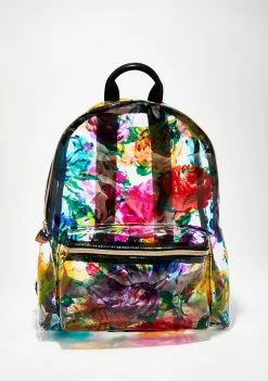 Betsey Johnson Bags & Wallets Clear Floral Backpack