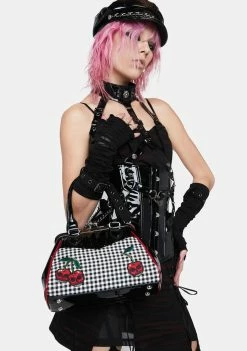 Lost Queen Rockabilly Cherry Handbag