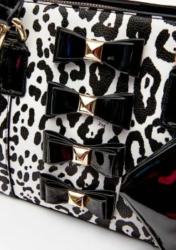 Promo ๐ Betsey Johnson Bags & Wallets Snow Leopard Bow Satchel ๐งจ 7 Betsey Johnson Bags & Wallets Snow Leopard Bow Satchel