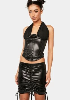 Plugged NYC Yem Ruched Skirt