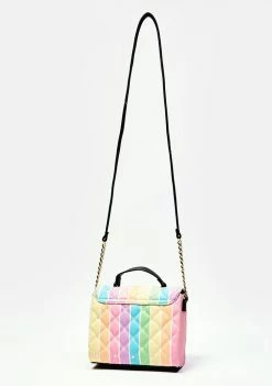 Betsey Johnson Bags & Wallets Rainbow Quilted Crossbody Bag