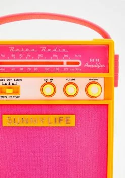 Sunny Life Malibu Bass Boom Portable Radio