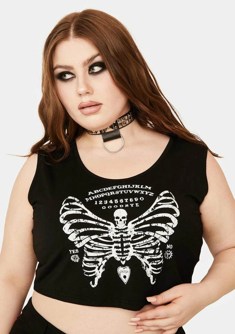 Buy 🥰 Lost Queen Tops Plus Skeletal Butterfly Tank ✨ 1 Lost Queen Tops Plus Skeletal Butterfly Tank