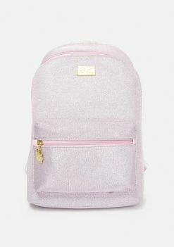 Betsey Johnson Bags & Wallets Glitter Satin Strap Mid Size Backpack