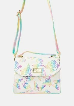Betsey Johnson Butterfly Rose Crossbody Bag