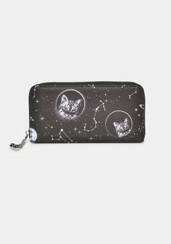 Lost Queen Bags & Wallets Space Cat Wallet
