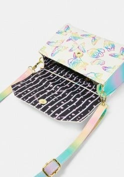 Betsey Johnson Butterfly Rose Crossbody Bag