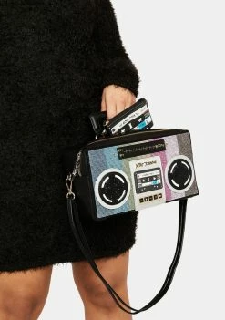 Betsey Johnson Boom Box Crossbody Bag