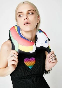 Betsey Johnson Home Stuff Unicorn Memory Foam Neck Pillow