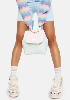 Betsey Johnson Small Backpack Chain Detail