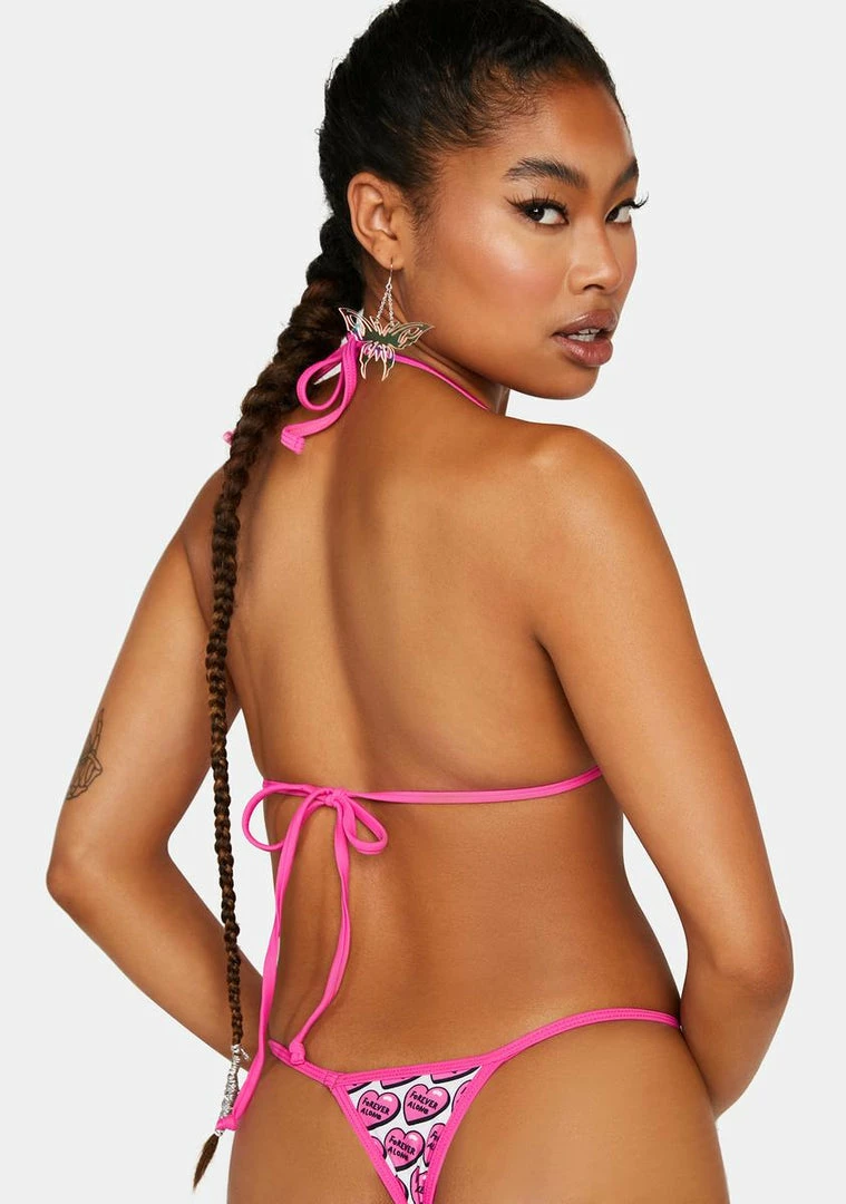 Outlet 😍 Candy Shop Lingerie Forever Alone 👙 Bikini Set 😀 4 Candy Shop Lingerie Forever Alone Bikini Set