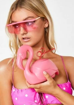 Sunny Life Flocking Fabulous Flamingo Cup Home Stuff