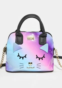 Betsey Johnson Bags & Wallets Purple Kitsch PVC Dome Crossbody Bag