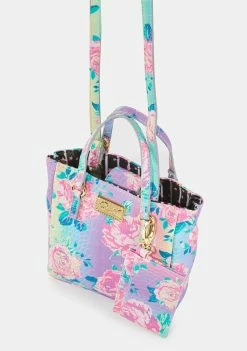 Betsey Johnson Bags & Wallets Floral Croc Crossbody Bag