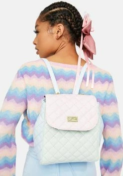 Betsey Johnson Small Backpack Chain Detail