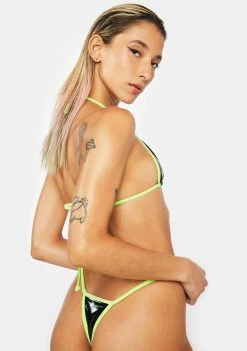 Candy Shop Lingerie Green Kendra Bikini Set Swim