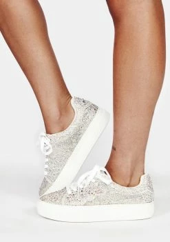 Betsey Johnson Platforms Chrome Sidny Sneakers
