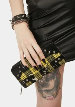 Lost Queen Wallets Tartan Handcuff Wallet