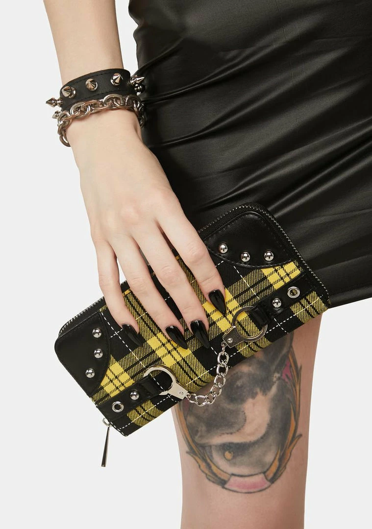 New ๐ Lost Queen Wallets Tartan Handcuff Wallet ๐คฉ 1 Lost Queen Wallets Tartan Handcuff Wallet