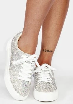 Betsey Johnson Platforms Chrome Sidny Sneakers