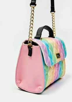 Betsey Johnson Bags & Wallets Rainbow Quilted Crossbody Bag