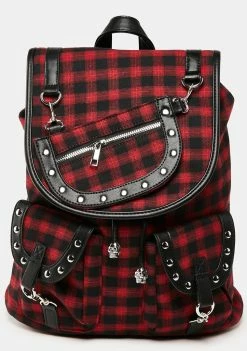 Lost Queen Bags & Wallets Yamy Tartan Backpack