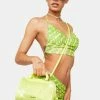Betsey Johnson Citron Glam Squad Mini Satchel Handbags