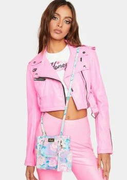 Betsey Johnson Bags & Wallets Floral Croc Crossbody Bag