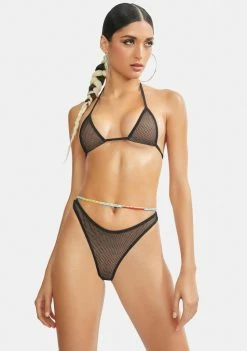 Candy Shop Lingerie Lingerie & Sleepwear Britney Mesh Bra And Thong Set