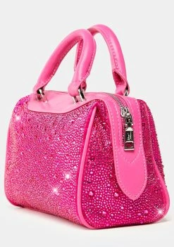 Buy ✨ Betsey Johnson Fuchsia Glam Squad Mini Satchel 🤩 6 Betsey Johnson Fuchsia Glam Squad Mini Satchel