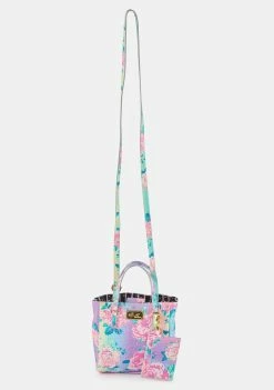 Betsey Johnson Bags & Wallets Floral Croc Crossbody Bag