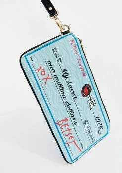 Betsey Johnson Check Me Out Wristlet Wallet