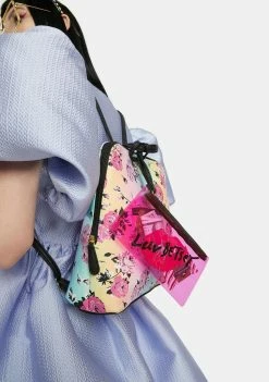 Betsey Johnson Bags & Wallets Pastel Rose Backpack With PVC Wristlet