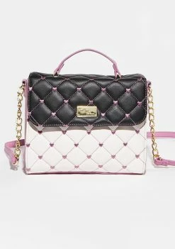 Betsey Johnson Bags & Wallets Pink Quilted Crossbody Bag