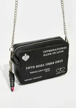 Betsey Johnson Bank Of Love Crossbody Bag
