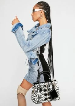 Promo ๐ Betsey Johnson Bags & Wallets Snow Leopard Bow Satchel ๐งจ 9 Betsey Johnson Bags & Wallets Snow Leopard Bow Satchel