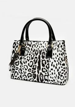 Betsey Johnson Bags & Wallets Snow Leopard Bow Satchel