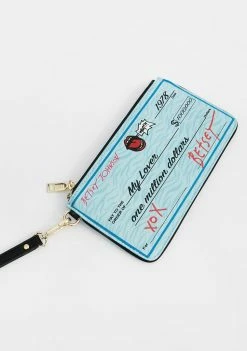 Betsey Johnson Check Me Out Wristlet Wallet