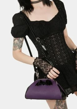 Lost Queen Bags & Wallets Purple Old Hallows Handbag