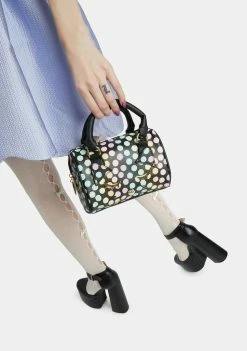 Betsey Johnson Polka Dot Kitty Kitsch Barrel Bag Bags & Wallets