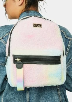 Betsey Johnson Teddy Bear Faux Fur Backpack Bags & Wallets