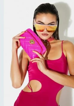 Betsey Johnson Bright Spot Quilted Crossbody Bag