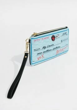 Betsey Johnson Check Me Out Wristlet Wallet
